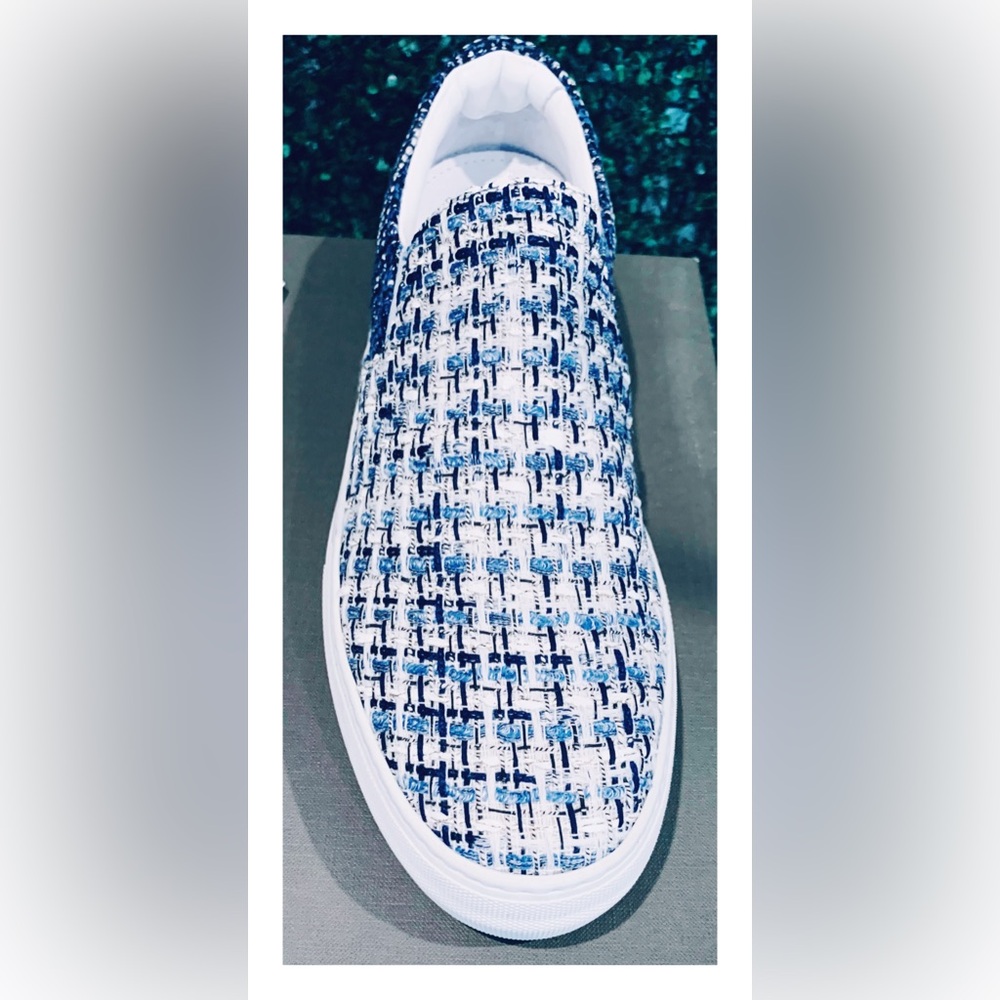 Greats Wooster x Lardini Collection Slip-On Limited Sneaker White/Blue, Size 13 - Picture 7 of 16